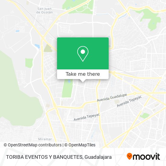 TORIBA EVENTOS Y BANQUETES map