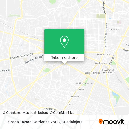 Mapa de Calzada Lázaro Cárdenas 2603