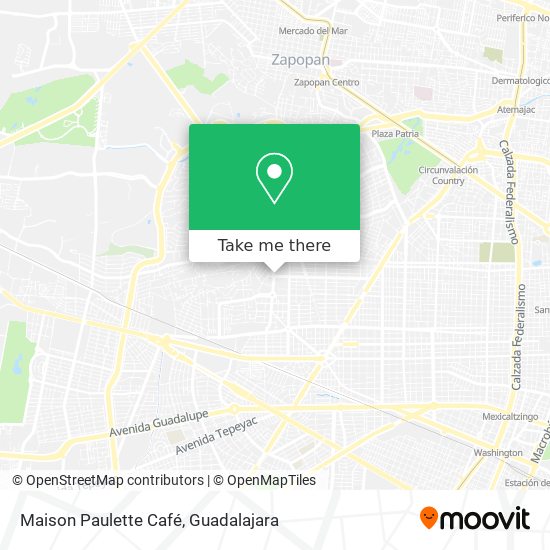 Mapa de Maison Paulette Café