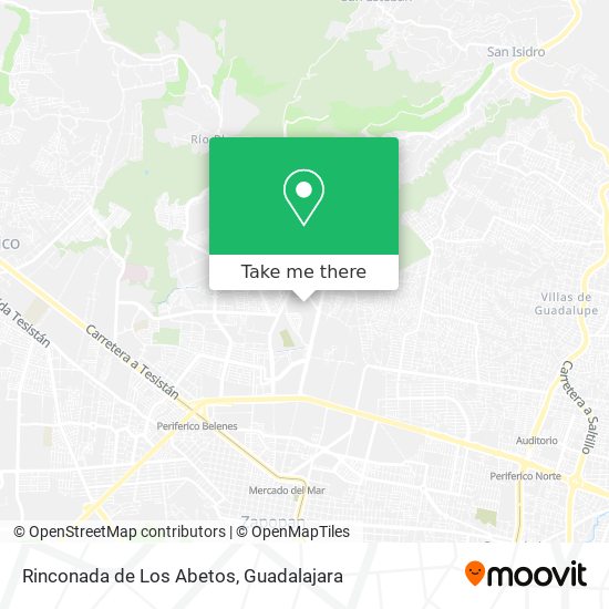 Rinconada de Los Abetos map