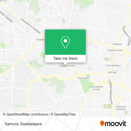 Samcor map