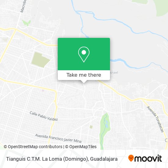 Tianguis C.T.M. La Loma (Domingo) map