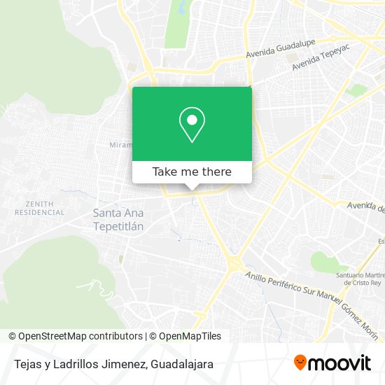 Tejas y Ladrillos Jimenez map