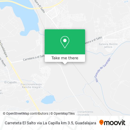 Carreteta El Salto via La Capilla km 3.5 map