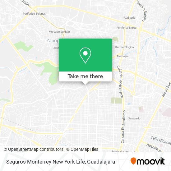 Mapa de Seguros Monterrey New York Life