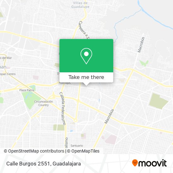 Mapa de Calle Burgos 2551