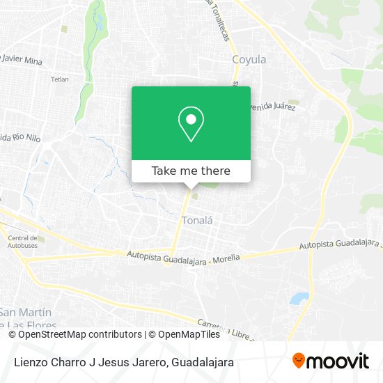 Lienzo Charro J Jesus Jarero map