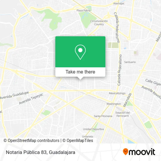 Notaria Pública 83 map