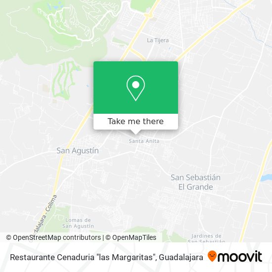 Mapa de Restaurante Cenaduria "las Margaritas"