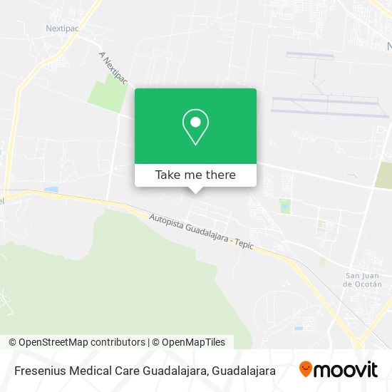 Fresenius Medical Care Guadalajara map