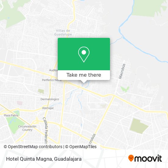 Mapa de Hotel Quinta Magna