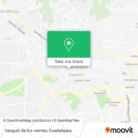 tianguis de los viernes map