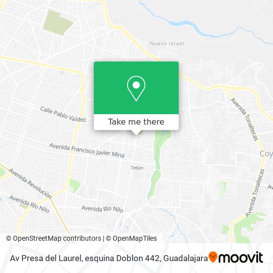 Mapa de Av Presa del Laurel, esquina Doblon 442