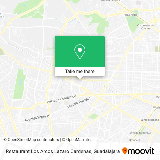 Restaurant Los Arcos Lazaro Cardenas map