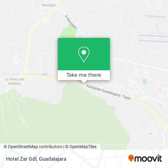 Hotel Zar Gdl map