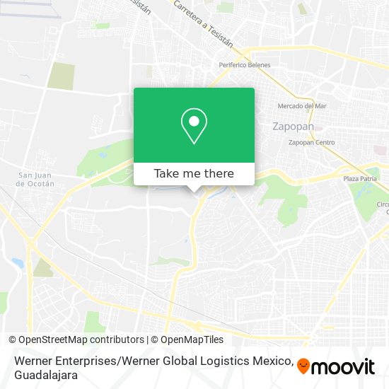 Werner Enterprises / Werner Global Logistics Mexico map