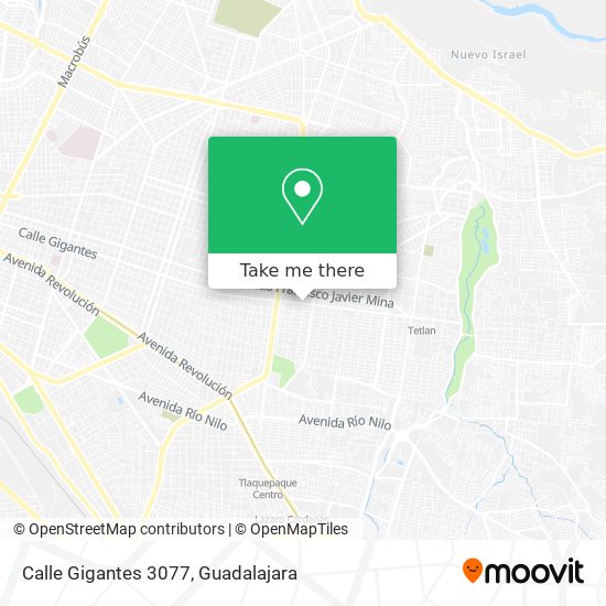 Mapa de Calle Gigantes 3077