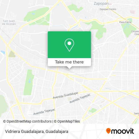 Vidriera Guadalajara map