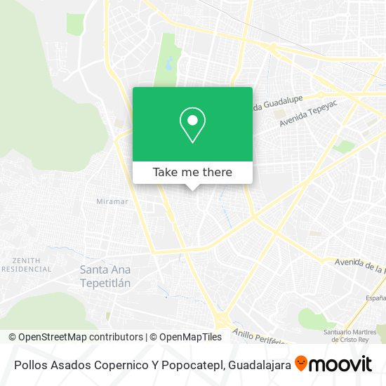 Pollos Asados Copernico Y Popocatepl map