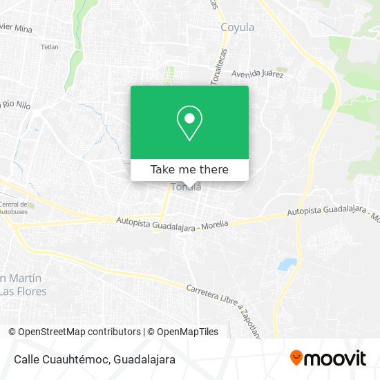 Calle Cuauhtémoc map