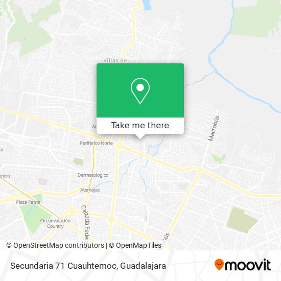 Secundaria 71 Cuauhtemoc map