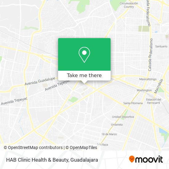 HAB Clinic Health & Beauty map