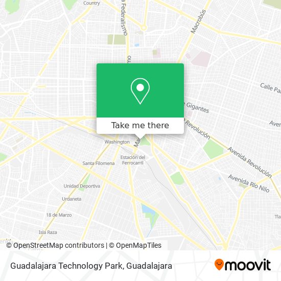 Mapa de Guadalajara Technology Park