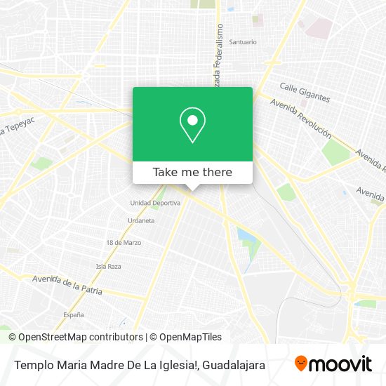 Templo Maria Madre De La Iglesia! map