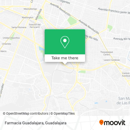 Farmacia Guadalajara map