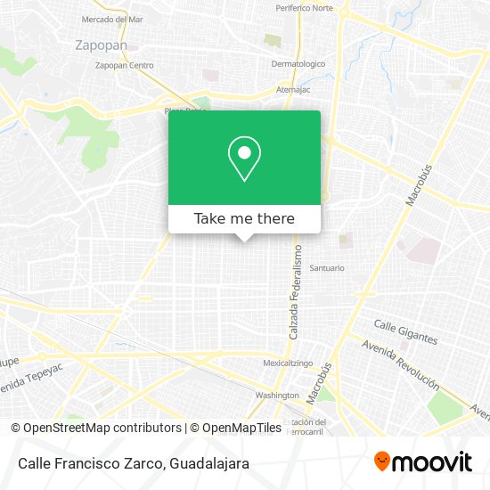 Mapa de Calle Francisco Zarco
