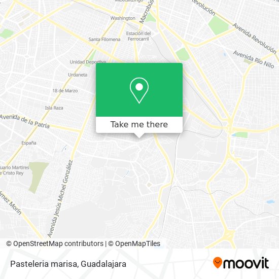 Mapa de Pasteleria marisa
