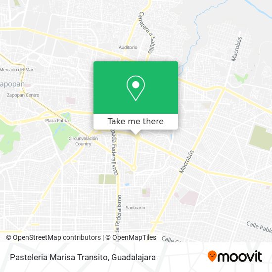Pasteleria Marisa Transito map