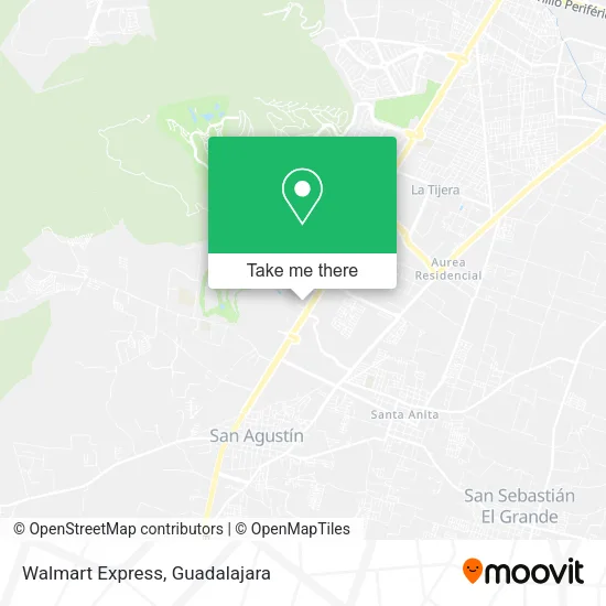 Walmart Express map