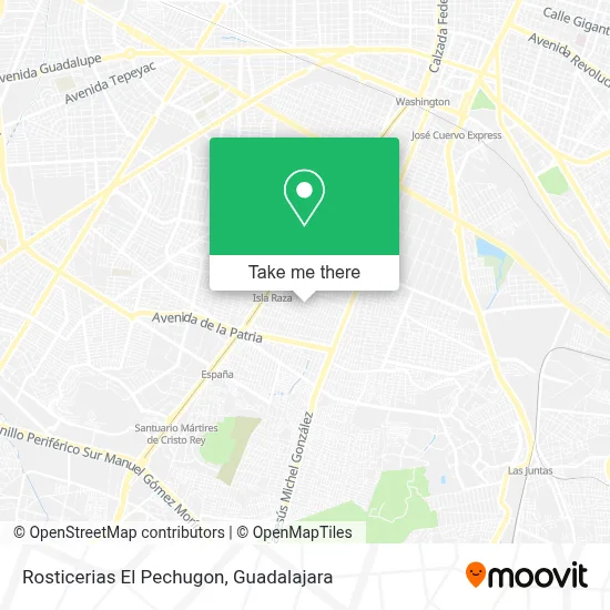 Rosticerias El Pechugon map