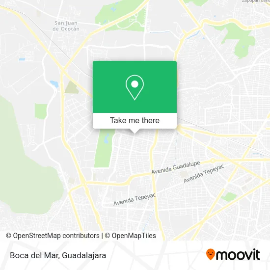 Boca del Mar map