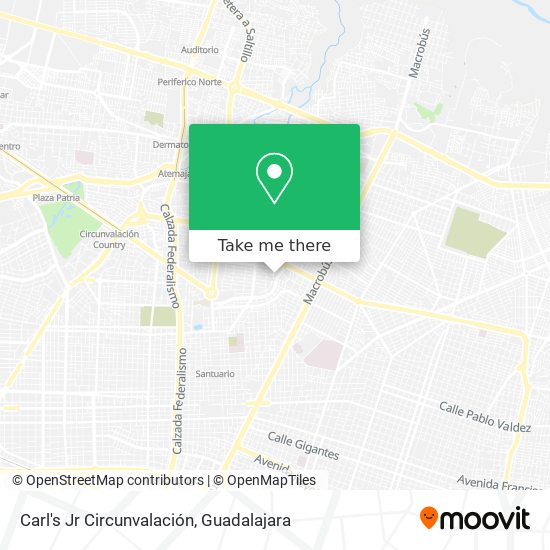 Carl's Jr Circunvalación map