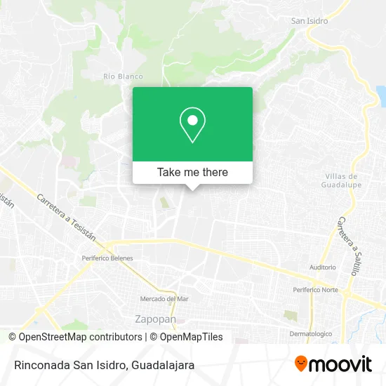 Rinconada San Isidro map