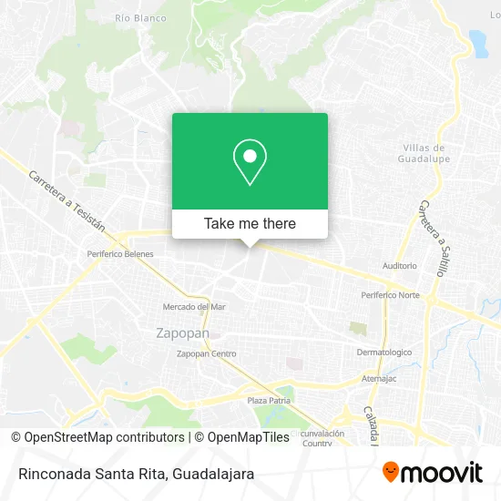 Rinconada Santa Rita map