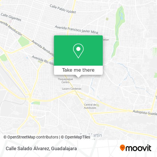 Mapa de Calle Salado Álvarez