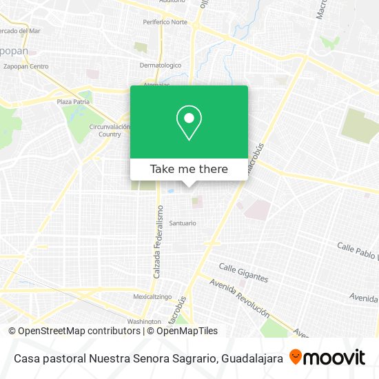 Mapa de Casa pastoral Nuestra Senora Sagrario