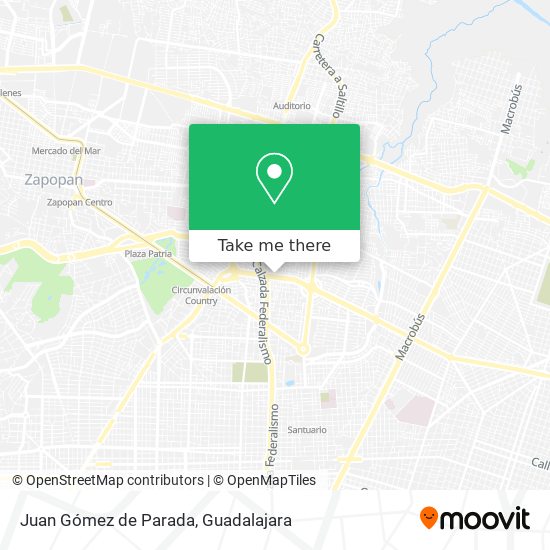Juan Gómez de Parada map