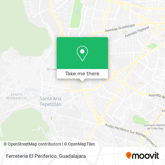 Mapa de Ferretería El Periferico