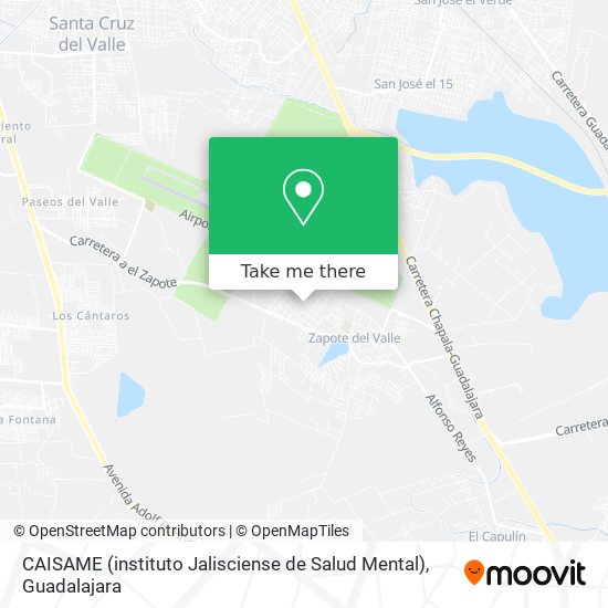 CAISAME (instituto Jalisciense de Salud Mental) map