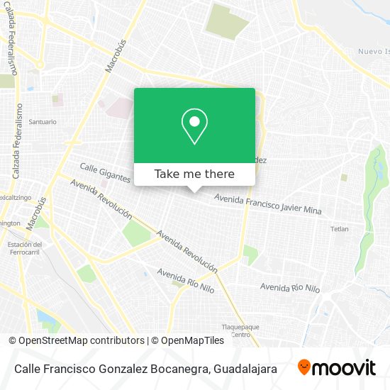 Calle Francisco Gonzalez Bocanegra map