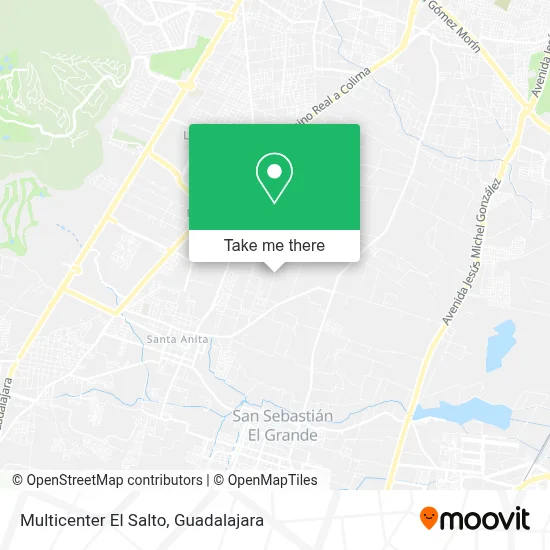 ¿Cómo llegar a Multicenter El Salto en Tlaquepaqu en autobús o tren?