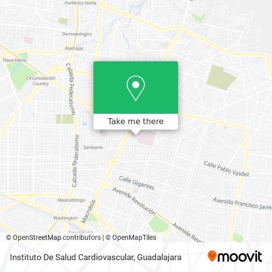 Instituto De Salud Cardiovascular map