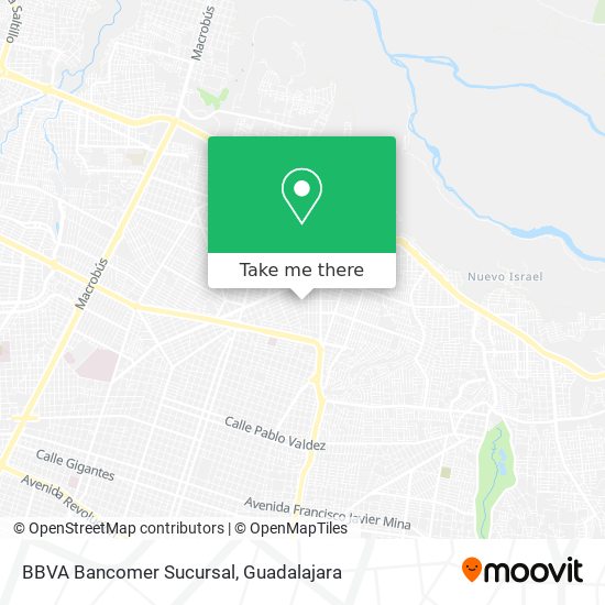 Mapa de BBVA Bancomer Sucursal