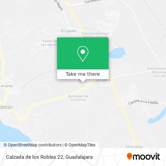 Calzada de los Robles 22 map