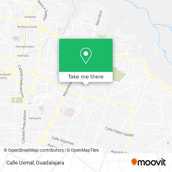 Calle Uxmal map