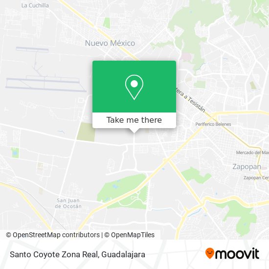 Santo Coyote Zona Real map